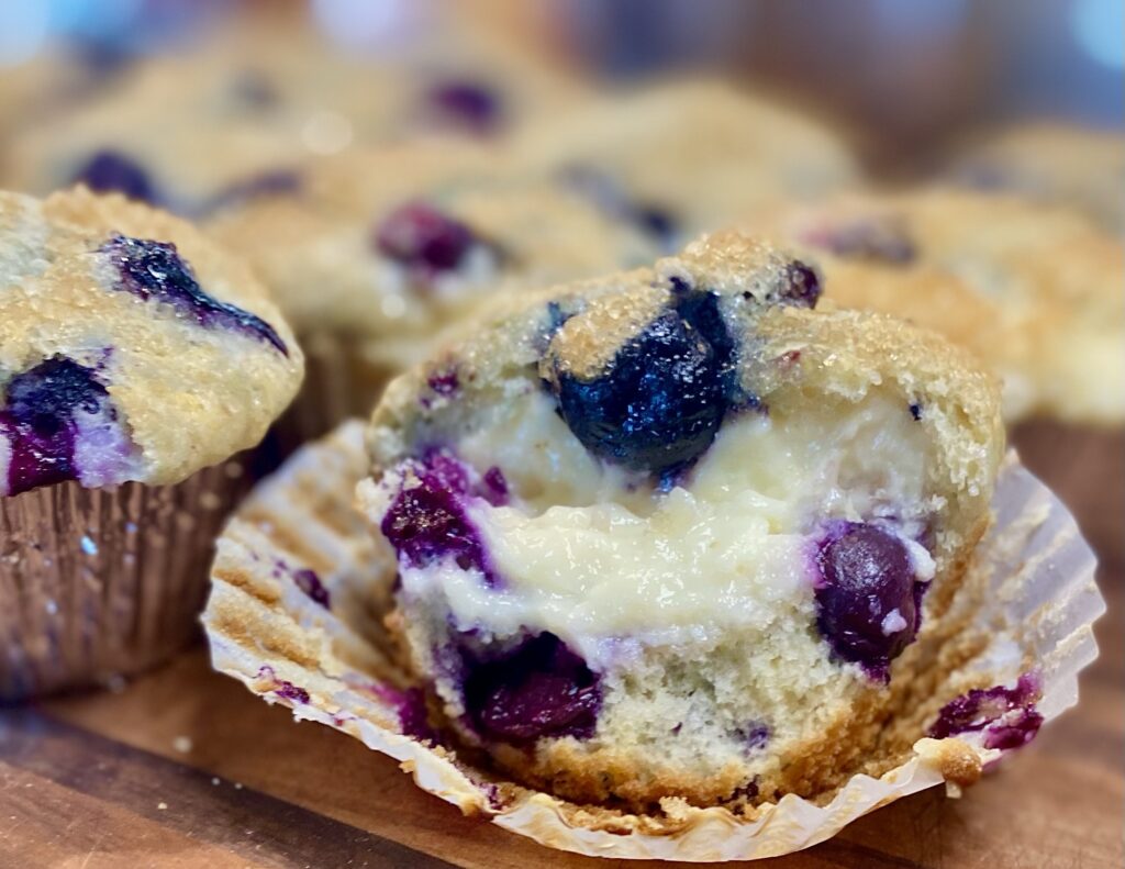 blueberry cream cheese muffins