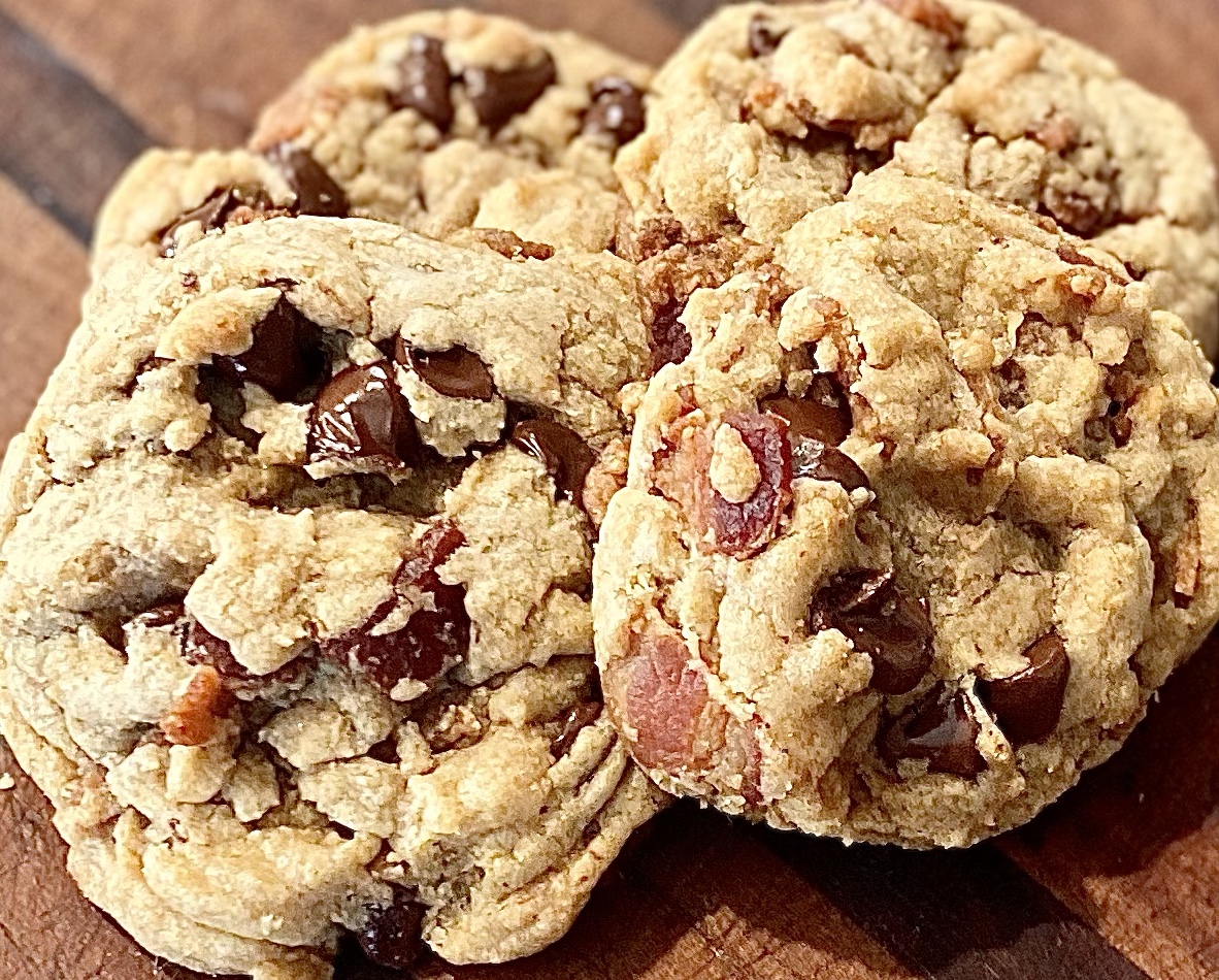 How To Make Bacon Up Chocolate Chip Bourbon Cookies! 