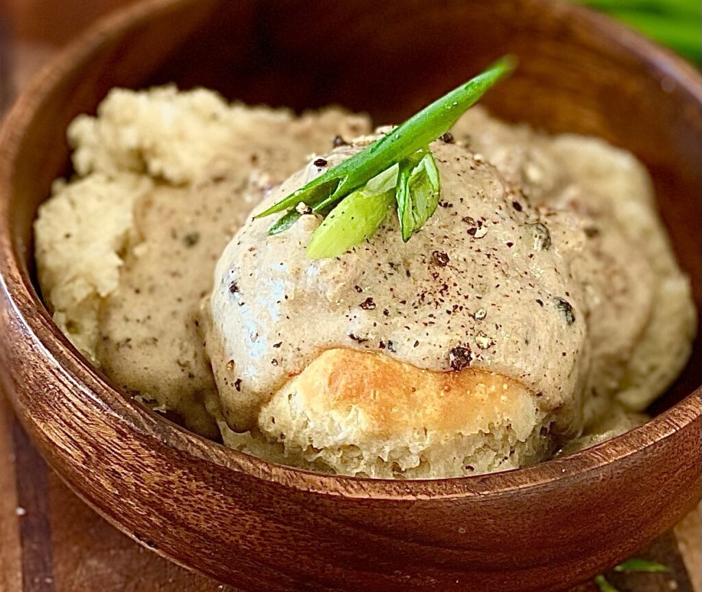 honey, I'm Hungry sage sausage gravy breakfast