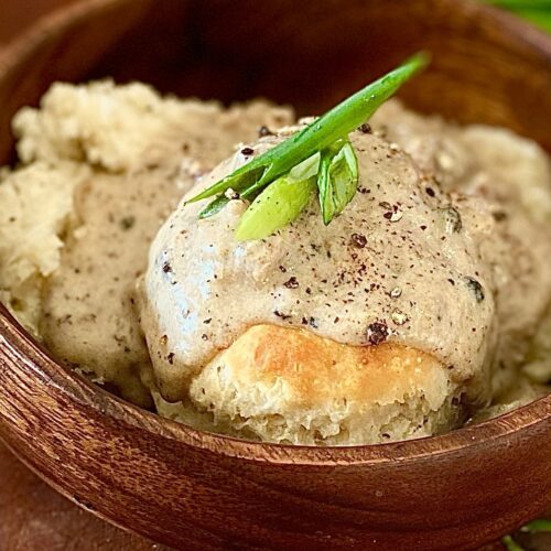 honey, I'm Hungry sage sausage gravy breakfast