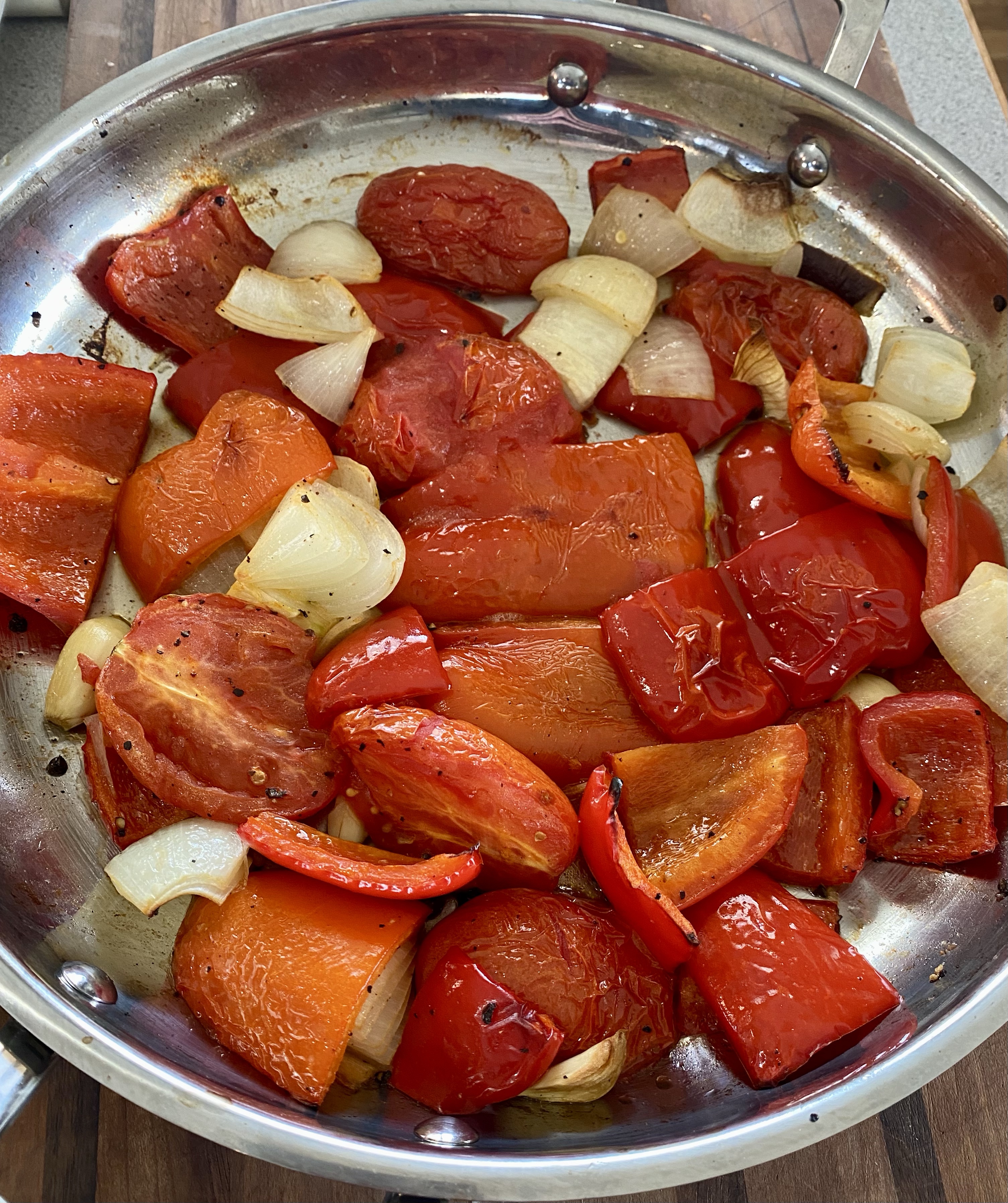 roasted tomato soup veggies