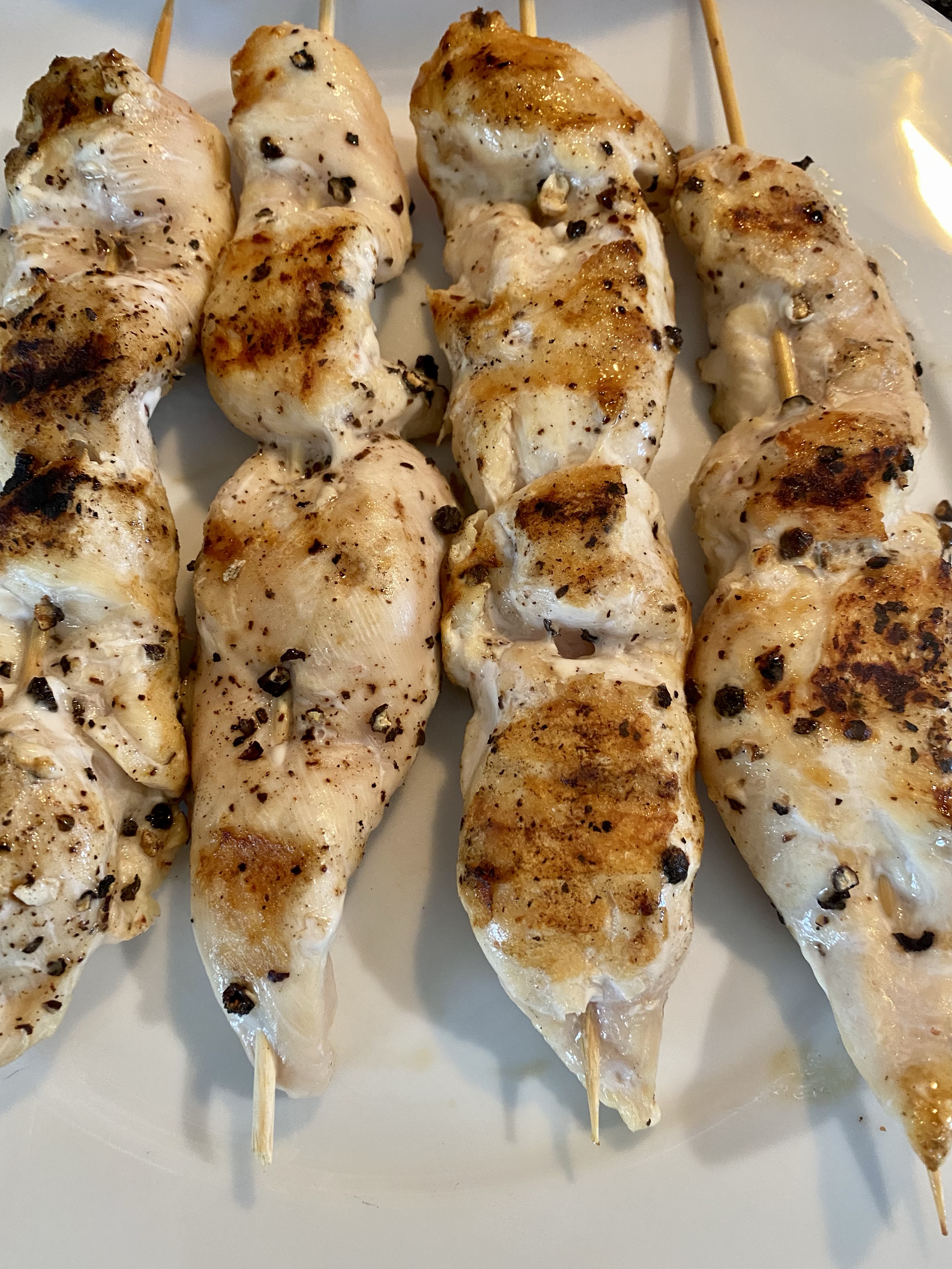 grilled chicken skewers