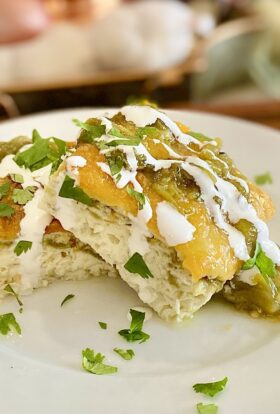 green chile cheese egg white bake