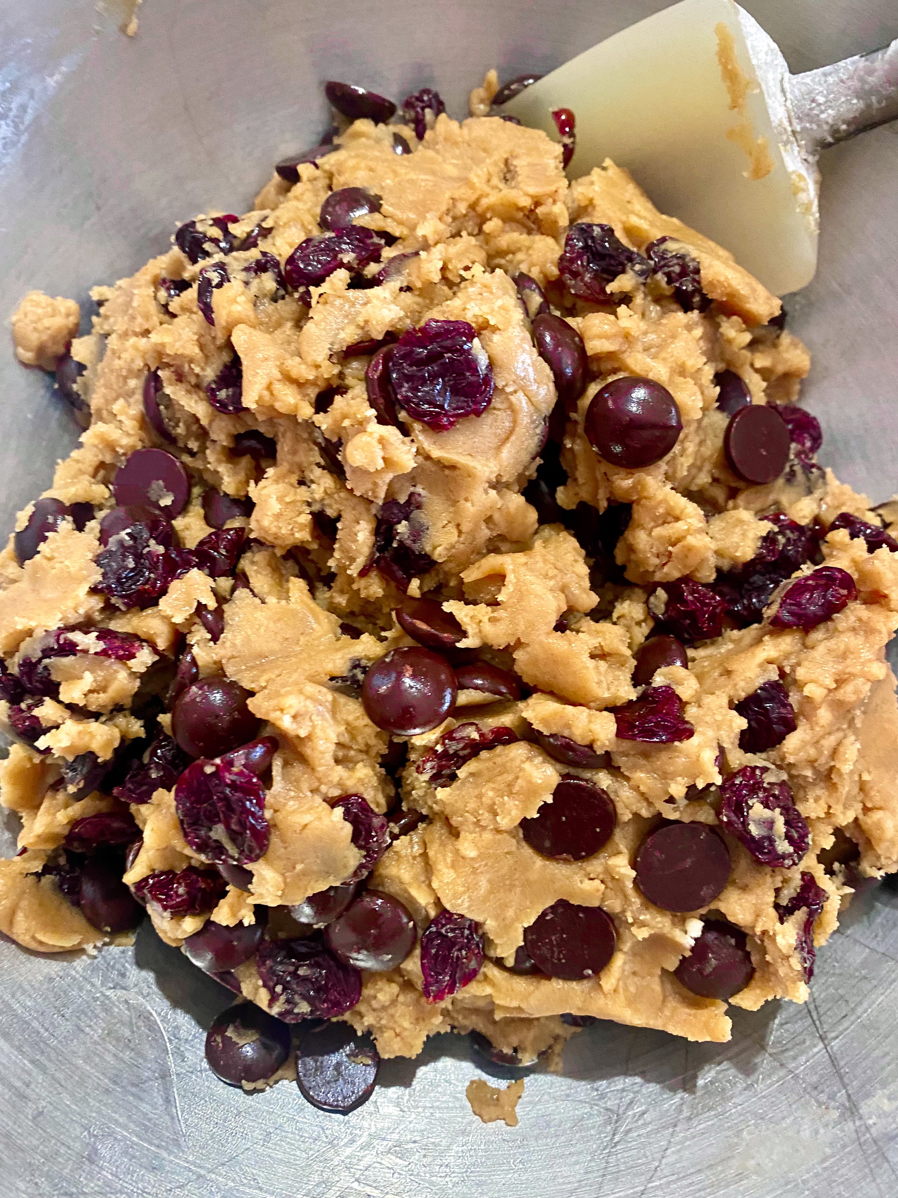 dark chocolate cherry dough