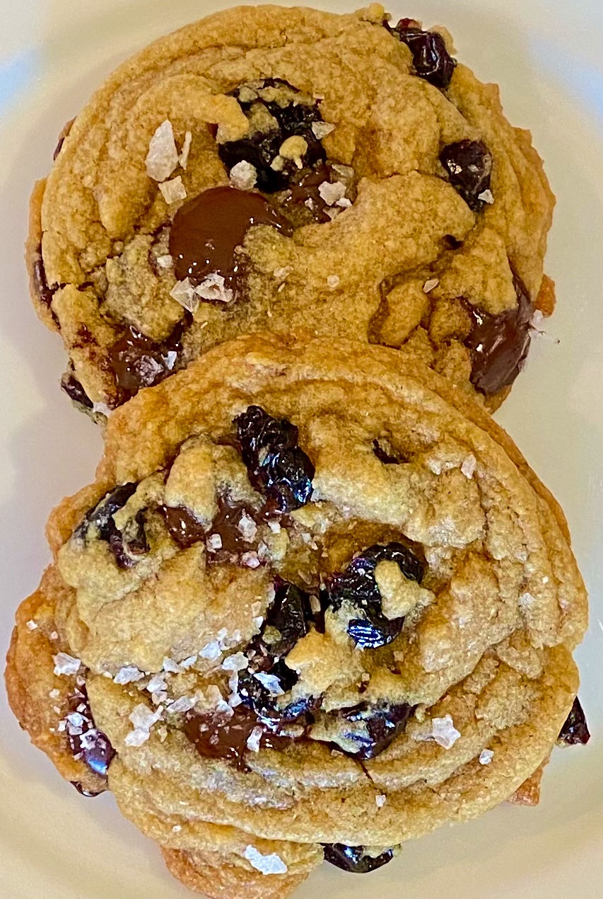 dark chocolate cherry cookies