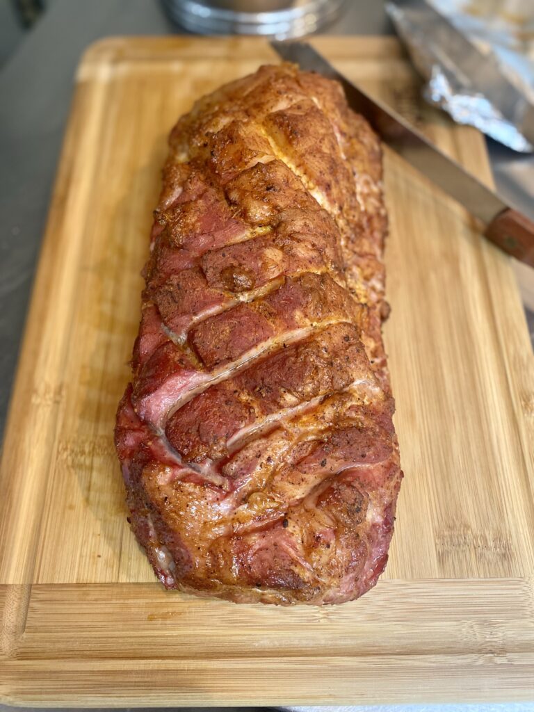 honey, I'm healthier smoked pork loin