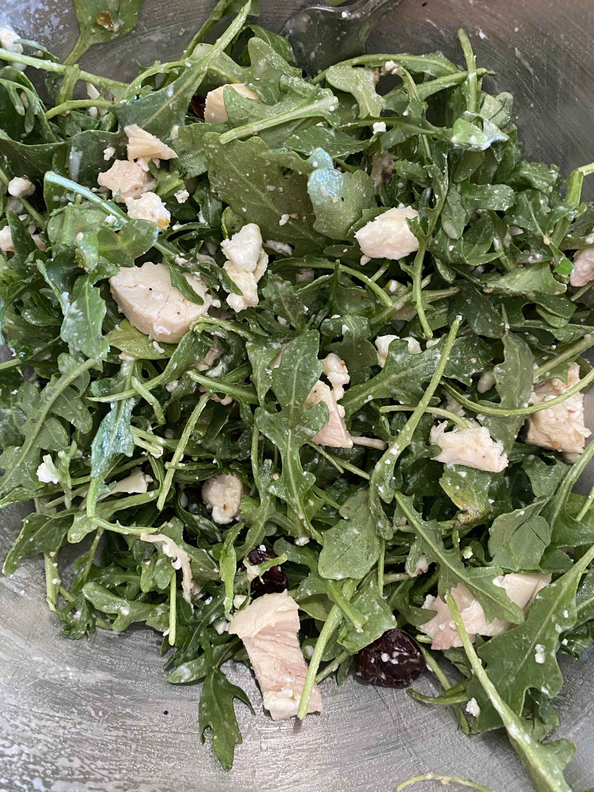 arugula salad + lemon pepper vinaigrette