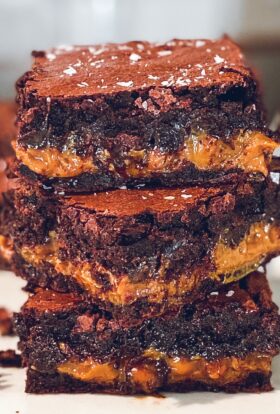 salted caramel brownies