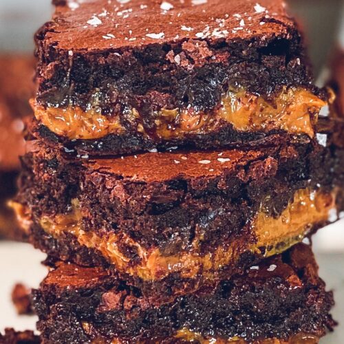 salted caramel brownies