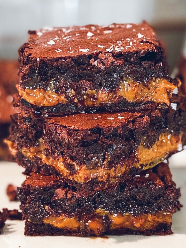 salted caramel brownies