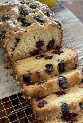 blackberry lemon muffin bread