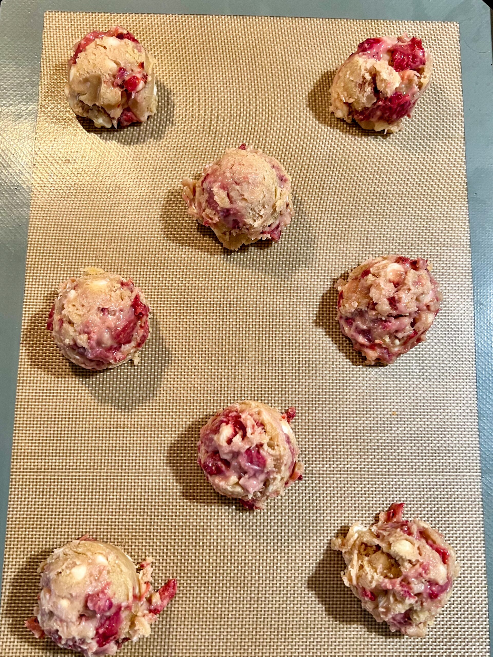 roasted strawberry white chocolate cookie dough