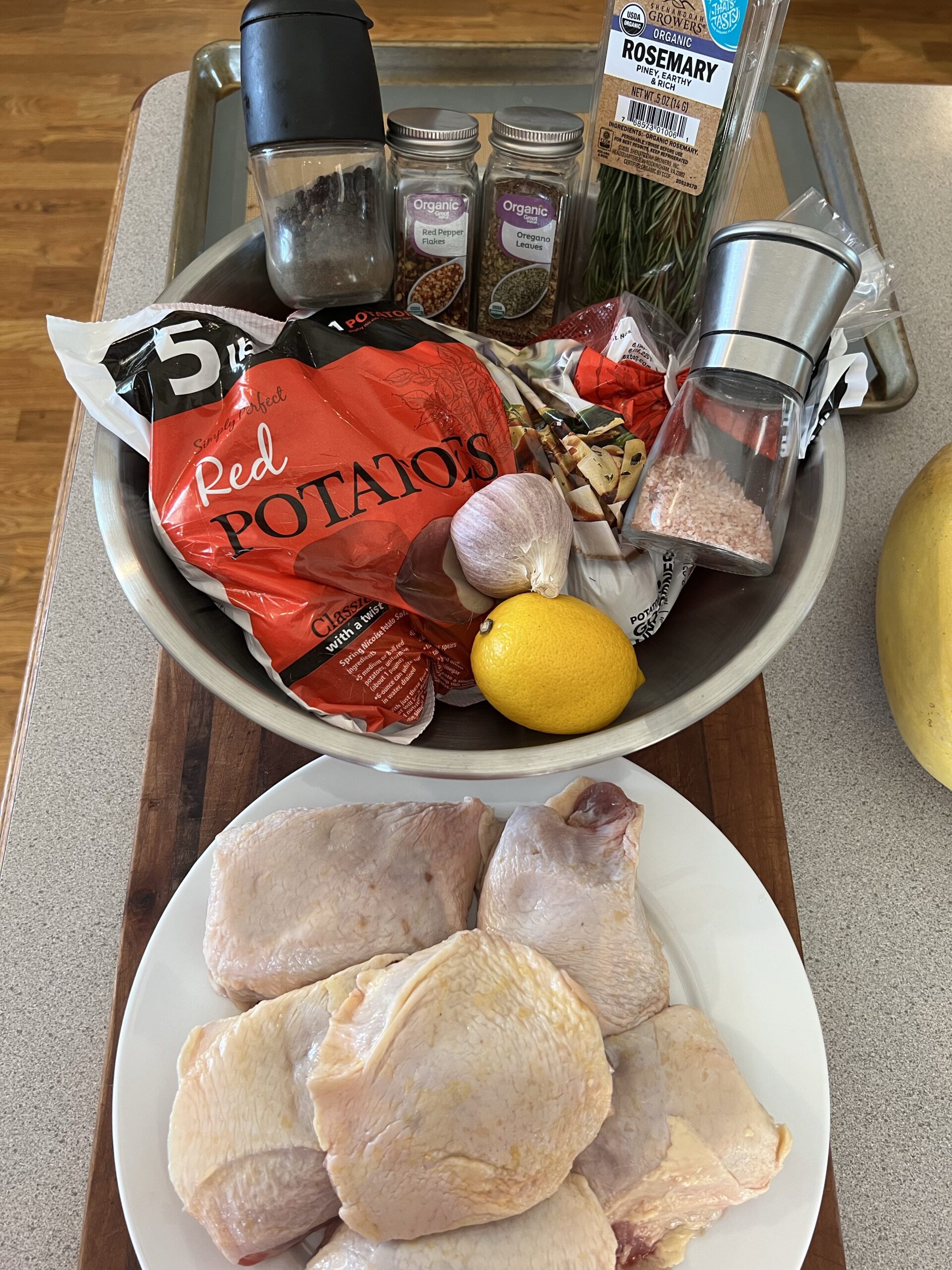 sheet pan chicken thigh ingredients