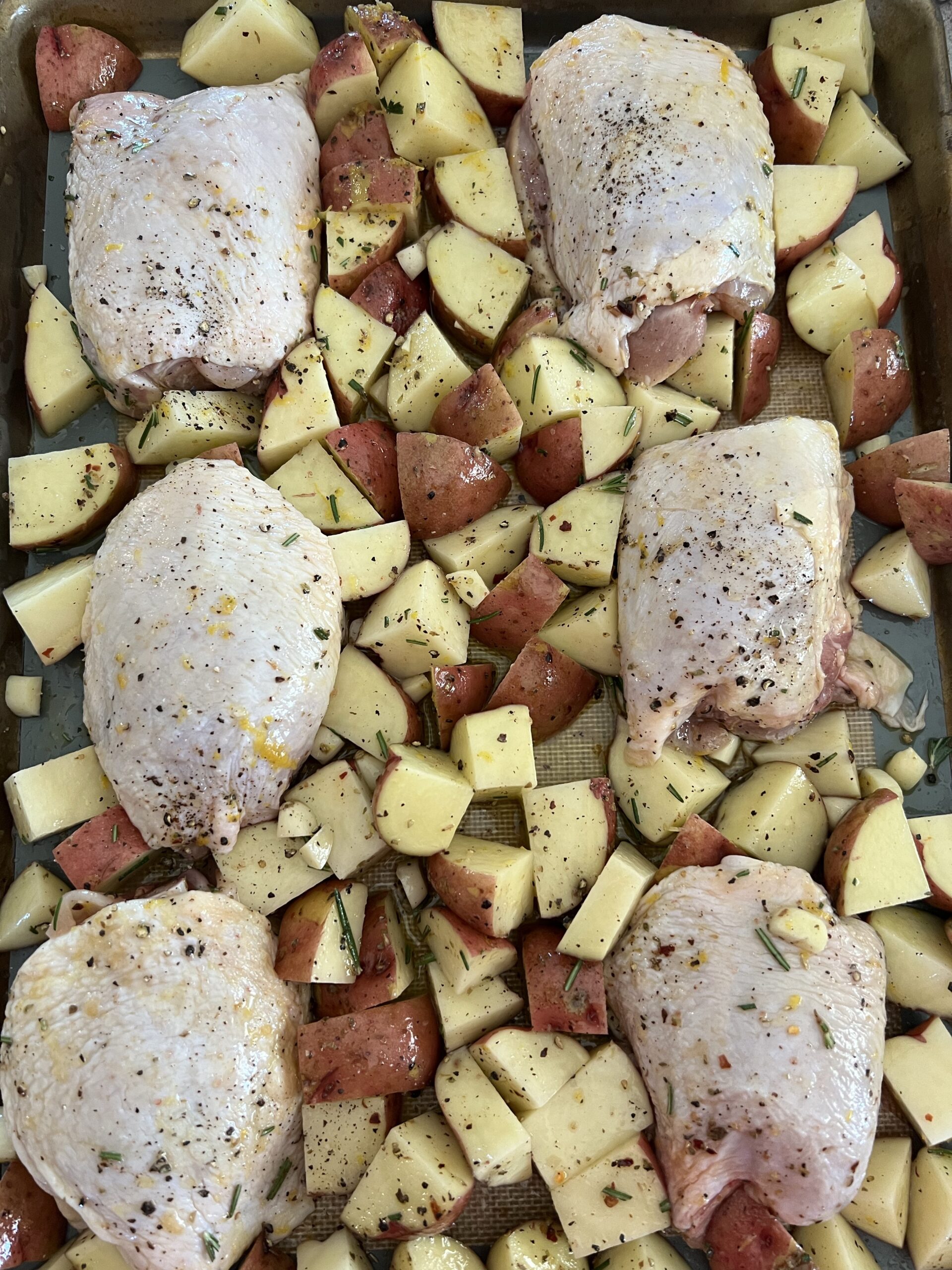 sheet pan chicken thighs