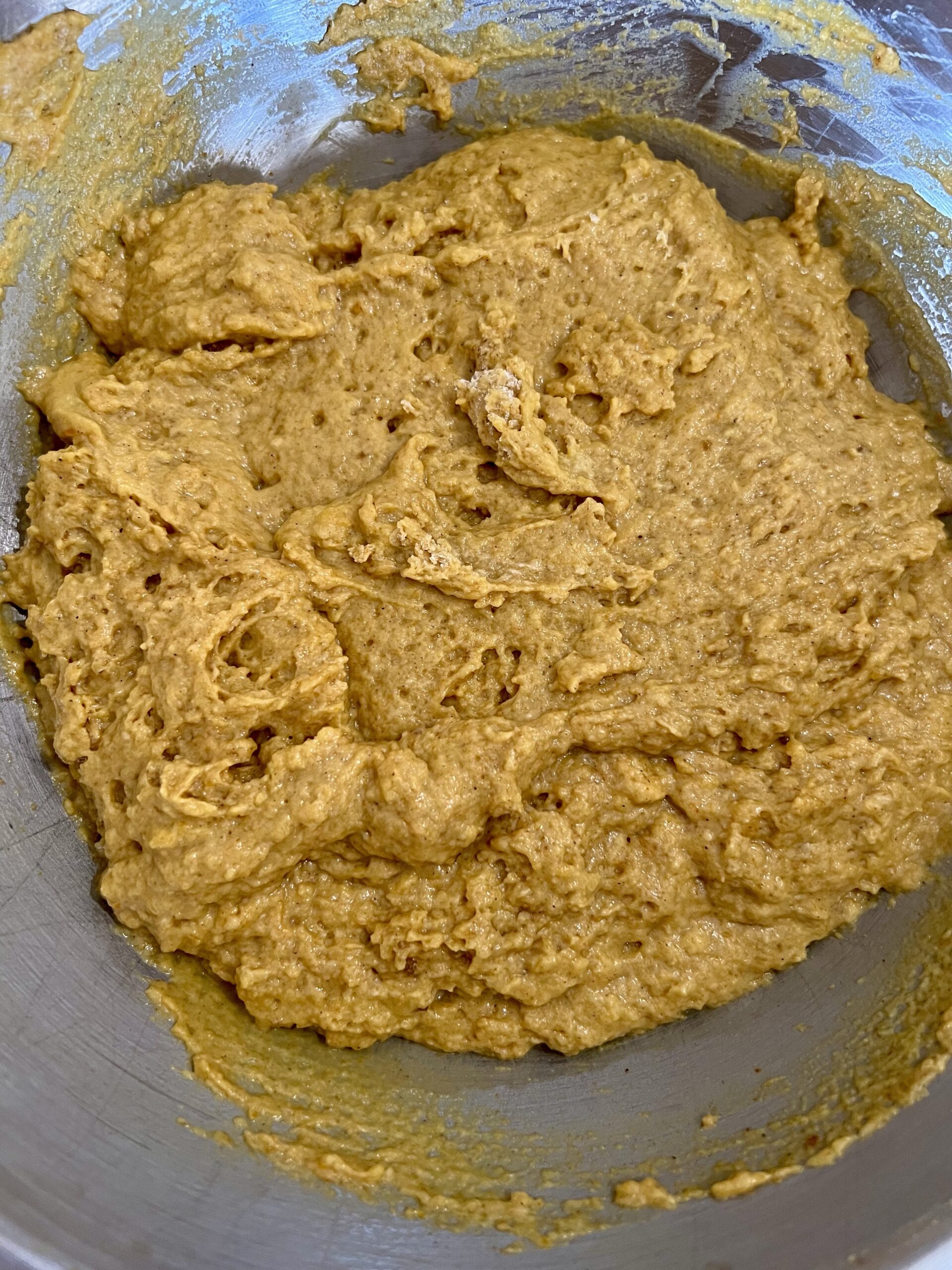 pumpkin muffin batter