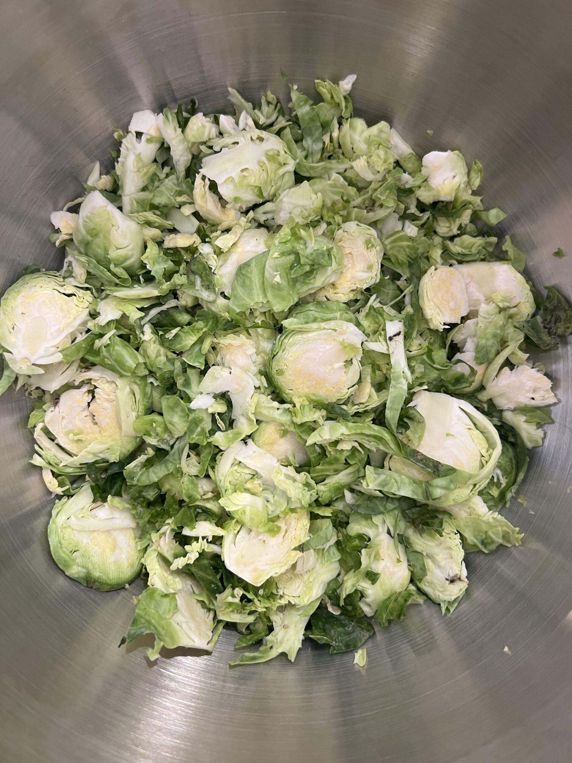 perfectly shaved brussel sprouts