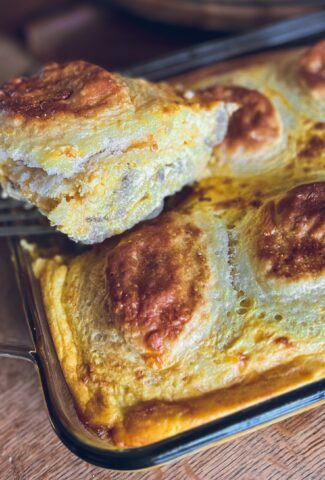 sausage egg and cheese biscuit breakfast casserole