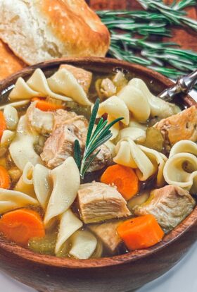 hearty chicken noodle soup