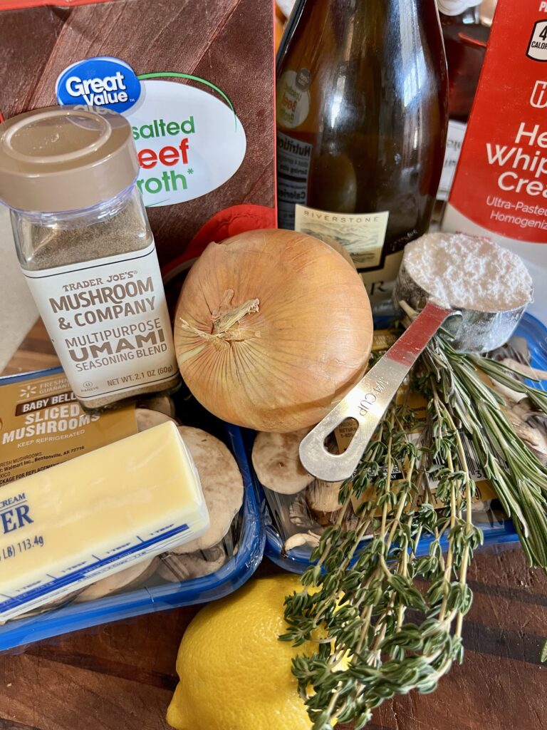 creamy mushroom soup ingredients