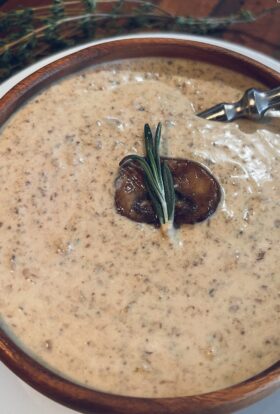 creamy mushroom soup