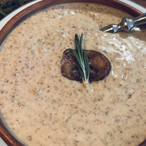 creamy mushroom soup