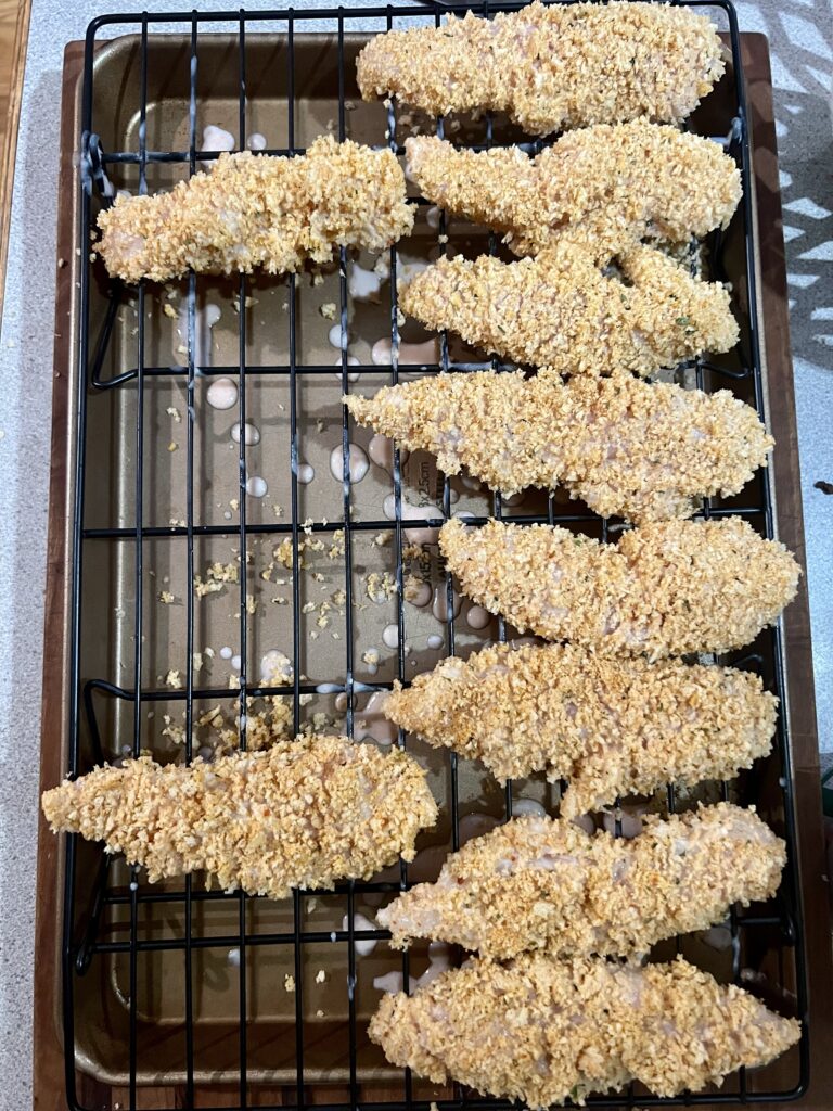 breaded air fryer chicken tenders