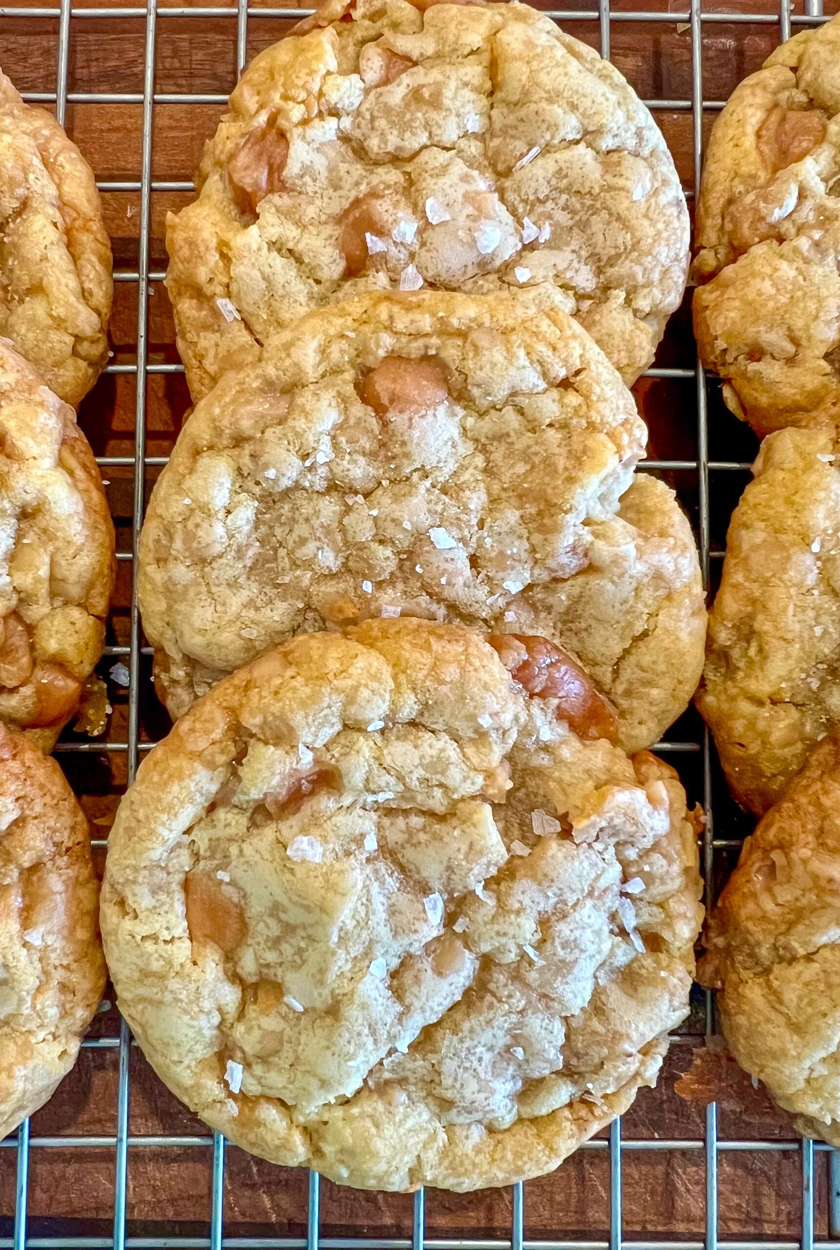 salted caramel cookies