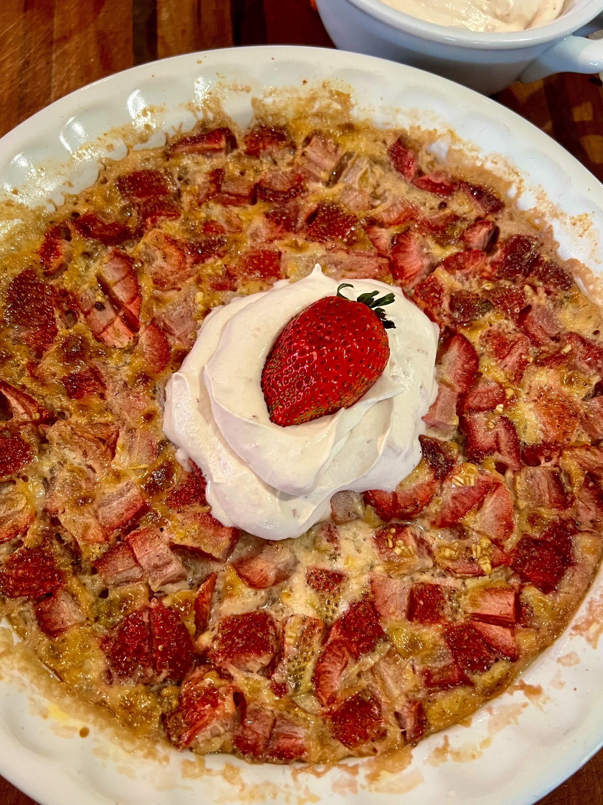 strawberries and cream steel cut oats