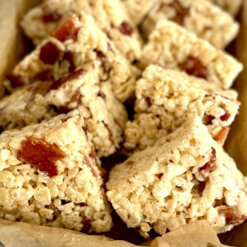 brown butter bacon rice crispy treats